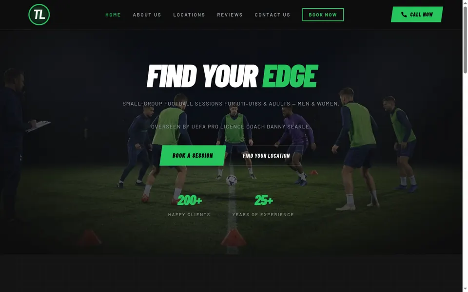 Top Level homepage screenshot